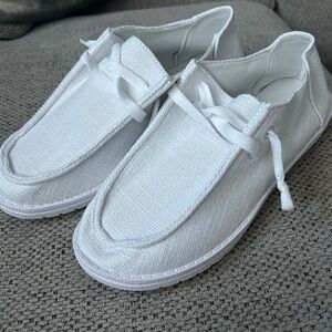 White canvas shoes
